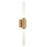 Aydin Bathroom Vanity Light - Aged Gold Brass / Frosted