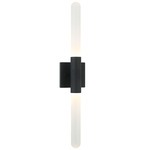 Aydin Bathroom Vanity Light - Matte Black / Frosted