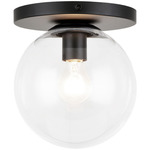 Cosmo Wall / Ceiling Light - Black / Clear