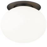 Mayu Mayu Wall / Ceiling Light - Black / Opal