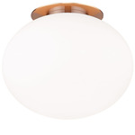 Mayu Mayu Wall / Ceiling Light - Aged Gold Brass / Opal