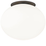 Mayu Mayu Wall / Ceiling Light - Black / Opal