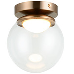 Boble Ceiling Light - Aged Gold Brass / Clear