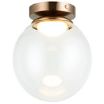 Boble Ceiling Light - Aged Gold Brass / Clear