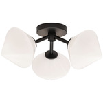 Novo Diamond Ceiling Light - Black / Opal