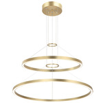 O'Hara Color Select 2-Tier Chandelier - Brushed Gold