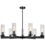 Weaver Chandelier - Black / Clear