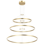 O'Hara Color Select 3-Tier Chandelier - Brushed Gold