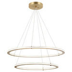 Victoria Two Tier Color Select Chandelier - Brushed Gold