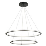 Victoria Two Tier Color Select Chandelier - Black
