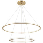 Victoria Two Tier Color Select Chandelier - Brushed Gold