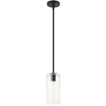Lincoln Pendant - Matte Black / Clear