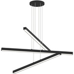 Presley Color Select Multi Light Linear Chandelier - Matte Black