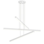 Presley Color Select Multi Light Linear Chandelier - Matte White