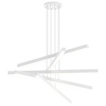 Presley Color Select Multi Light Linear Chandelier - Matte White