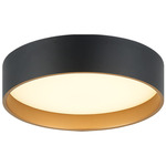Novalee Color Select Ceiling Light - Matte Black / White Acrylic