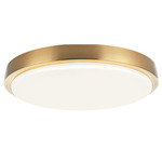 Zane Color Select Ceiling Light - Aged Gold Brass / White