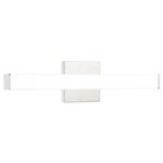Karadene Color Select Bathroom Vanity Light - Chrome / White Acrylic