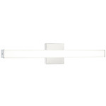 Karadene Color Select Bathroom Vanity Light - Chrome / White Acrylic