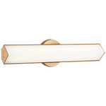 Jade Color Select Bathroom Vanity Light - Aged Gold Brass / White