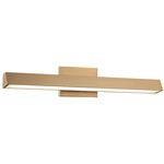 Isosceles Color-Select Bathroom Vanity Light - Aged Gold Brass