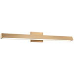 Isosceles Color-Select Bathroom Vanity Light - Aged Gold Brass
