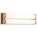 Jensen Color Select Bathroom Vanity Light - Aged Gold Brass / White