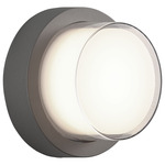 Syvana Outdoor Wall Sconce - Grey / Clear / White