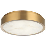 Marblestone Color Select Ceiling Light - Aged Gold Brass / Spanish Alabaster