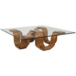 Square Cocktail Table - Medium Brown