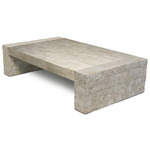 Quincy Cocktail Table - White Stone