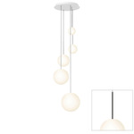 Bola Sphere Option 2 Chandelier - Black / Opal