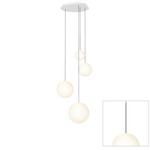 Bola Sphere Option 2 Chandelier - Gunmetal / Opal