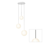 Bola Sphere Option 3 Chandelier - Black / Opal