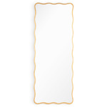 Candice Rectangular Mirror - Gold Leaf / Mirror