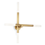 Cass Wall Sconce - Natural Brass / White