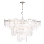 Echo Chandelier - Polished Nickel / Clear Water