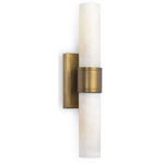 Emmett Wall Sconce - Natural Brass / White