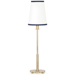 Daisy Buffet Lamp - Natural Brass / White