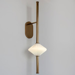 Gem1 Wall Sconce - Fixed Arm - Westwood Brass Orbital