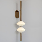 Gem2 Wall Sconce - Fixed Arm - Westwood Brass Orbital