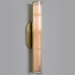 Ember S2 Wall Sconce - Satin Brass / Clear