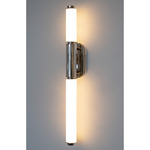 Scepter S3 Wall Sconce - Polished Nickel / Opaque White Matte