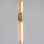 Scepter S3 Wall Sconce - Satin Brass / Opaque White Matte