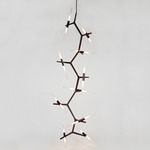 Agnes Cascade Chandelier - Bronze / Straight Cut Glass