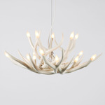 Superordinate Antler Chandelier - White