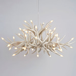 Superordinate Antler Chandelier - White