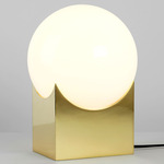 Atlas 01 Table Lamp - Polished Brass / White