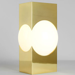 Atlas 02 Table Lamp - Polished Brass / White