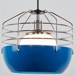 Bluff City Pendant - Blue / Nickel